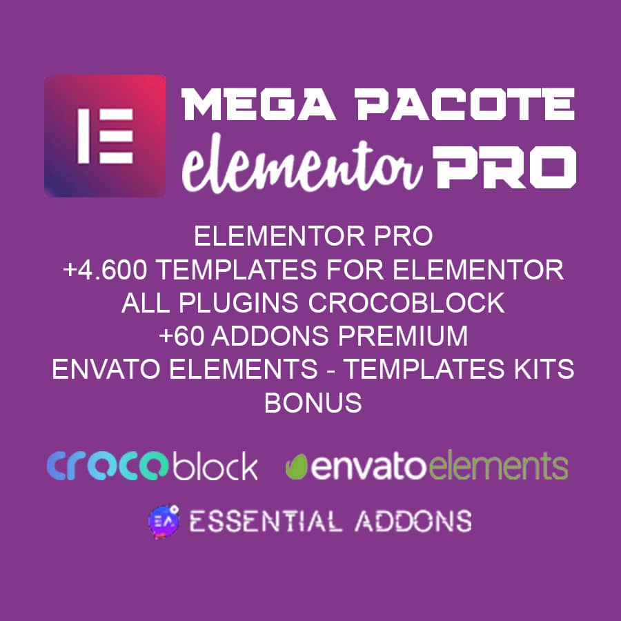 banner mega pacote elementor pro